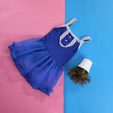 مايوه بناتي فستان من الصخرة أزرق بناتي