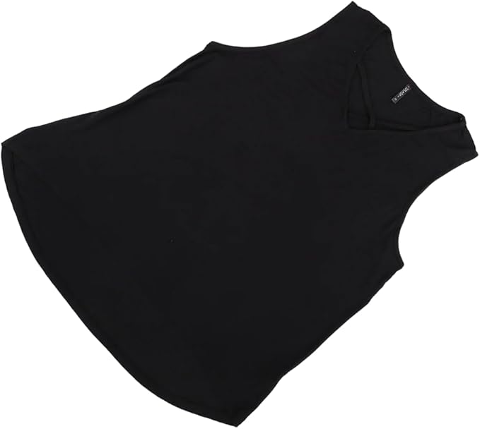 تيشيرت بدون اكمام حريمي اسود من ازياء