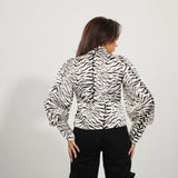 بلوزة من ميس فينوس حريمي شيفون ستان، أوف وايت