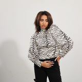 بلوزة من ميس فينوس حريمي شيفون ستان، أوف وايت