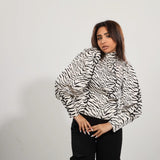 بلوزة من ميس فينوس حريمي شيفون ستان، أوف وايت