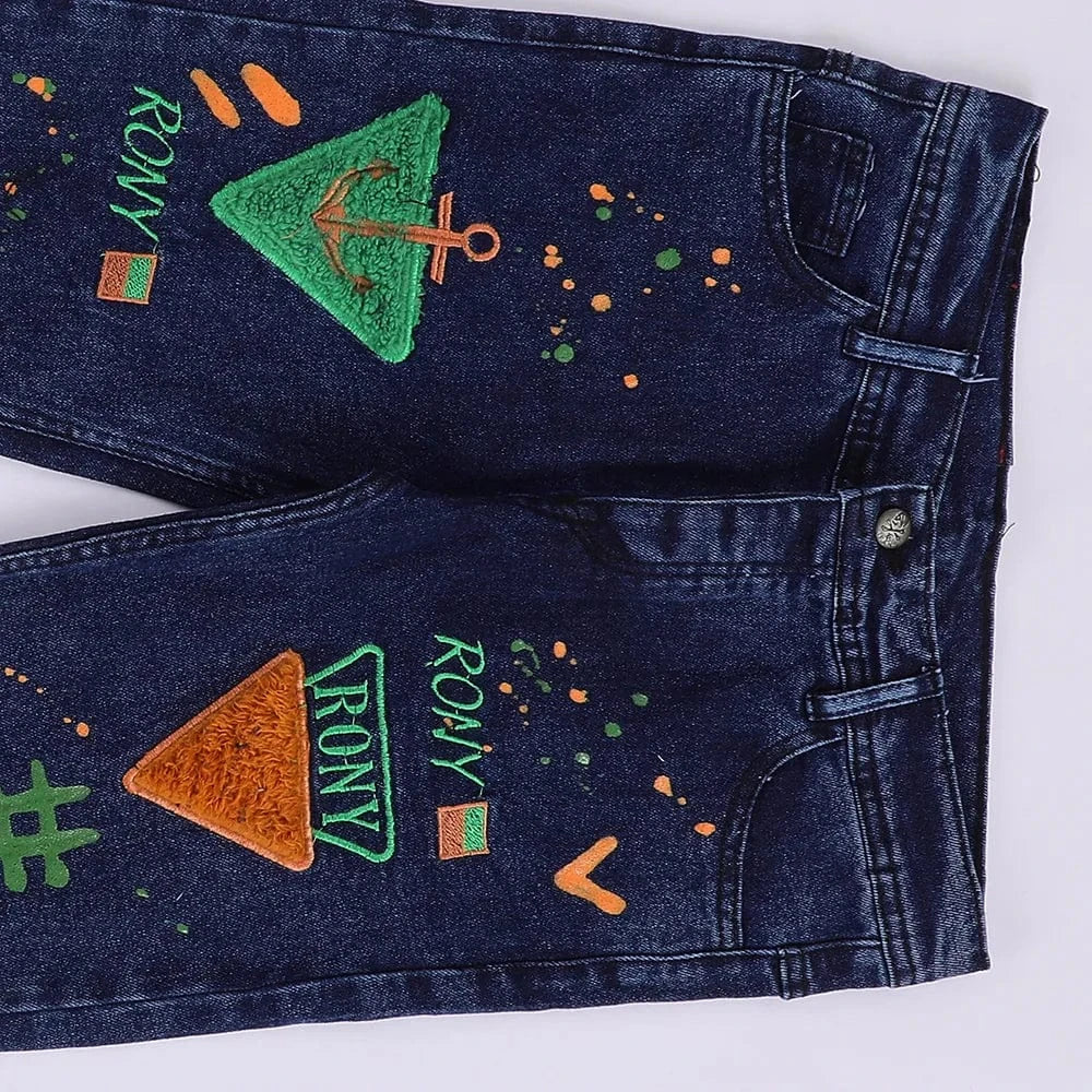 بنطلون جينز أطفالي جينز نيو سكاي كحلي