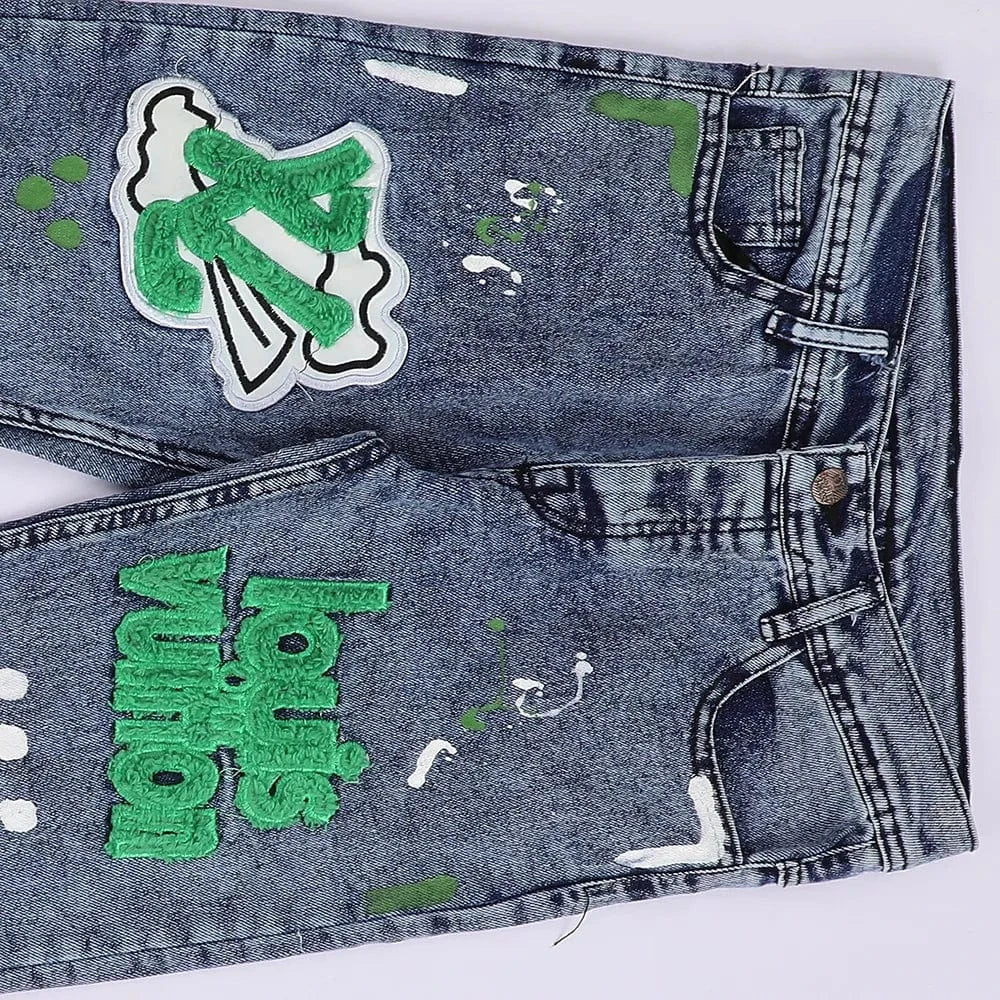 بنطلون جينز أولادي جينز نيو سكاي لبني