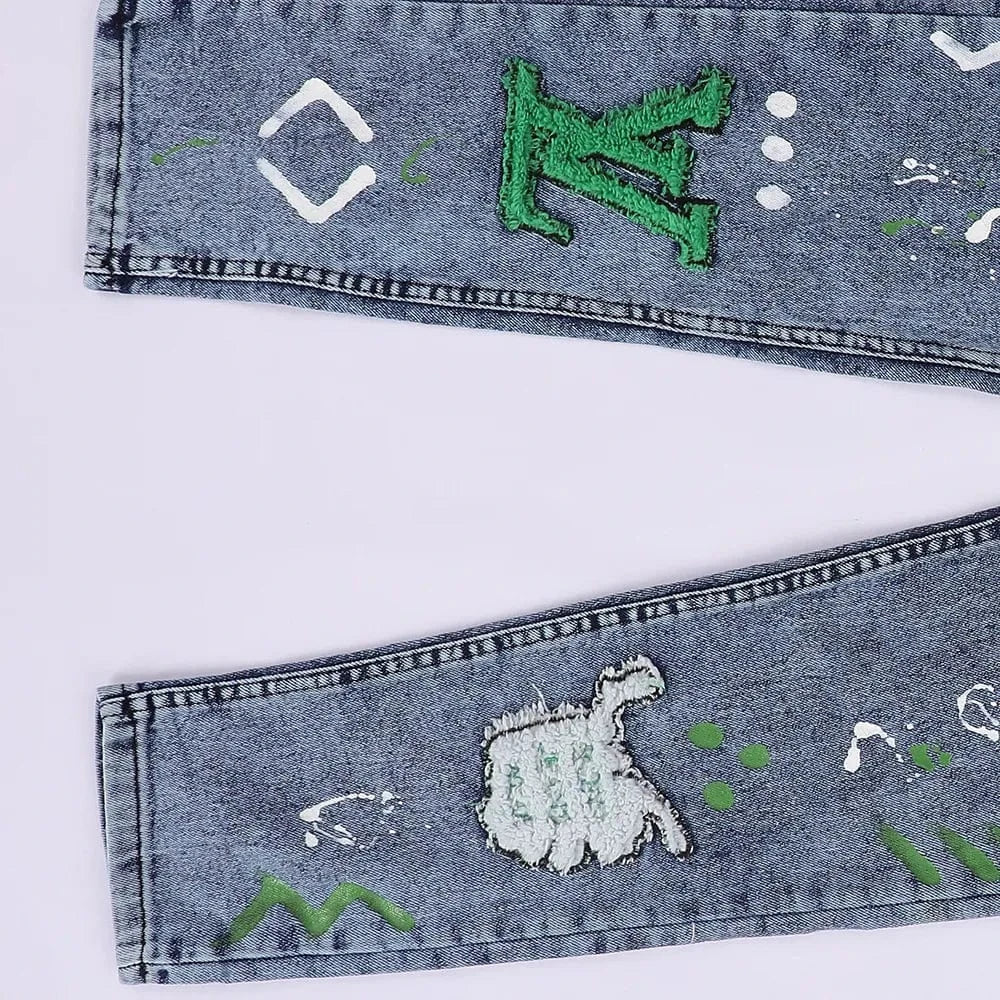 بنطلون جينز أولادي جينز نيو سكاي لبني