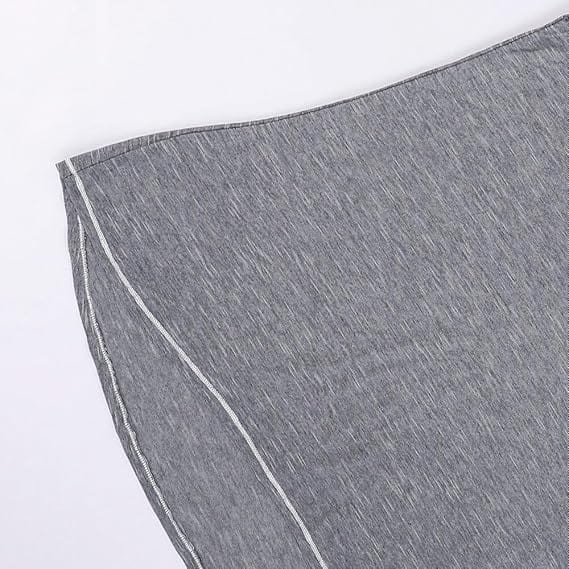 تيشيرت بدون اكمام حريمي رمادي من ازياء