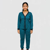 بيجامه بزراير مطبوعه حريمي انترلوك موهير مبطن الوان متعدده شتوي من ايه ال واي - 125701