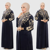 عباية إستقبال حريمي هايدي مستورد وش واحد تطريز الوان متعدده شتوي من ايه ال واي - 19520-18