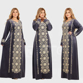 عباية إستقبال حريمي هايدي مستورد وش واحد تطريز الوان متعدده شتوي من ايه ال واي - 19520-21