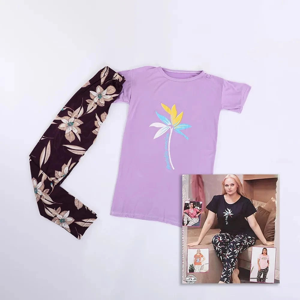 بيجامة حريمي ألوان متعددة من او اي