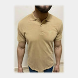 تيشيرت نص كم بولو رجالي بيج من الهيبة