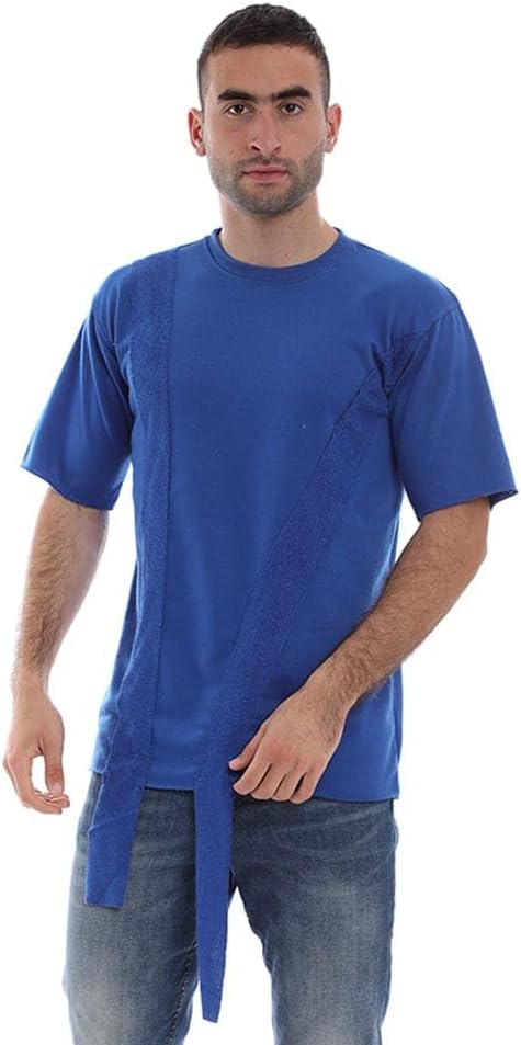 تيشيرت ساده رجالي ازرق من ازياء
