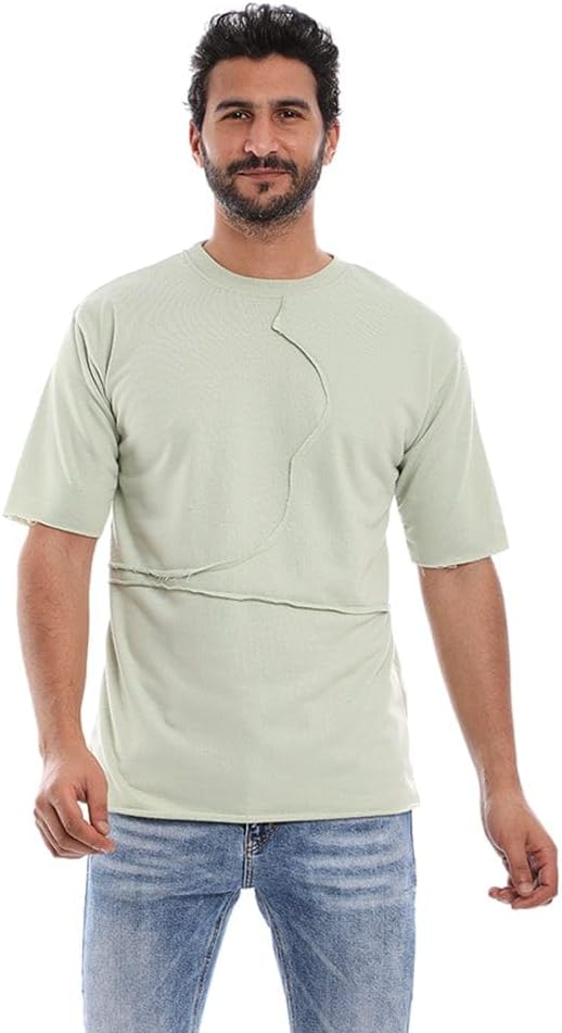 تيشيرت ساده رجالي رمادي من ازياء