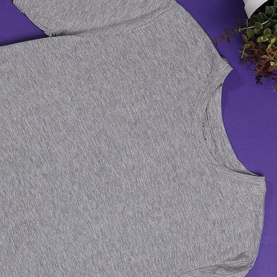 تيشيرت ساده رجالي رمادي من ازياء