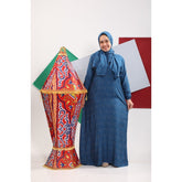 اسدال صلاة من اوركيدا حريمي نيو فيسكوز قطن; أزرق