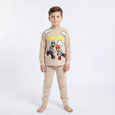 دفايه مطبوع قطعتين اولادي قطيفه الوان متعددة شتوي من دابليو اس اتش - WSH-101