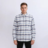 قميص كاروهات رجالي جوخ الوان متعددة شتوي من دابليو اس اتش - WSH-113