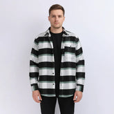 قميص كاروهات رجالي جوخ الوان متعددة شتوي من دابليو اس اتش - WSH-123