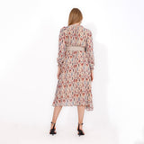 فستان متوسط الطول من ميس فينوس حريمي شيفون، أزرق داكن