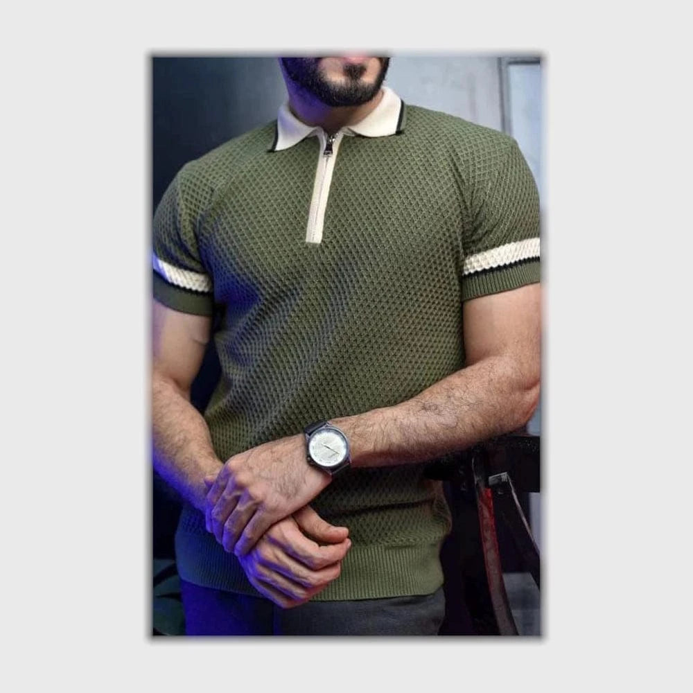 تيشيرت بولو خياطة رجالي الوان متعددة من فرعون