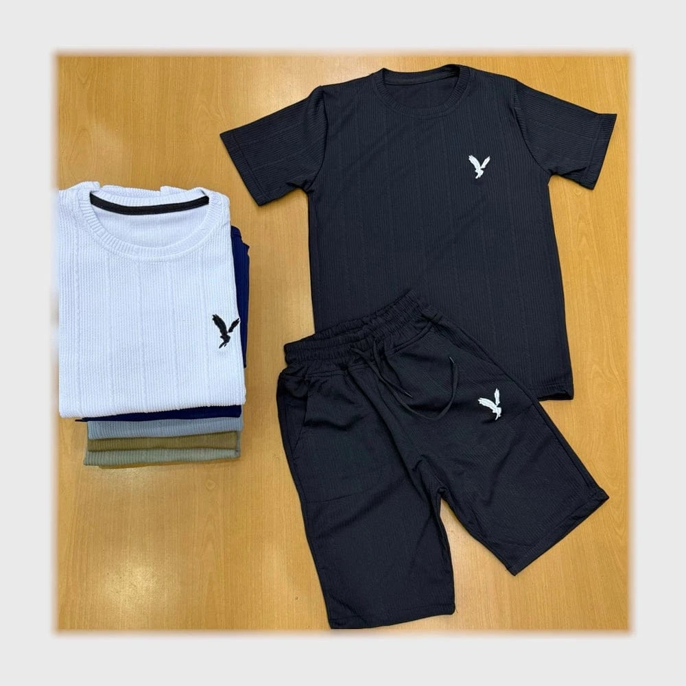 ترينج طقم شورت اولادي الوان متعددة من فرعون