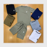 ترينج طقم شورت اولادي الوان متعددة من فرعون