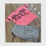 طقم تيشيرت وشورت أولادي ألوان متعددة من فرعون