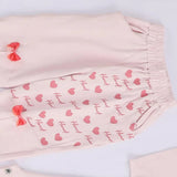 طقم تيشيرت وبنطلون من روزانا بناتي سينجل ليكرا ألوان متعددة