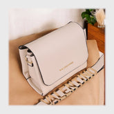 شنطة كروس حريمى جلد 2اسود*لون جميع المواسم من فلامنجو - 353