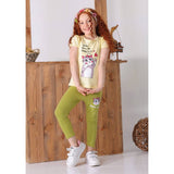 طقم تيشيرت سينجل ليكرا و بنطلون سمر ميلتون من برايدى ,ألوان متعددة بناتي