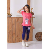 طقم تيشيرت سينجل ليكرا و بنطلون سمر ميلتون من برايدى ,ألوان متعددة بناتي