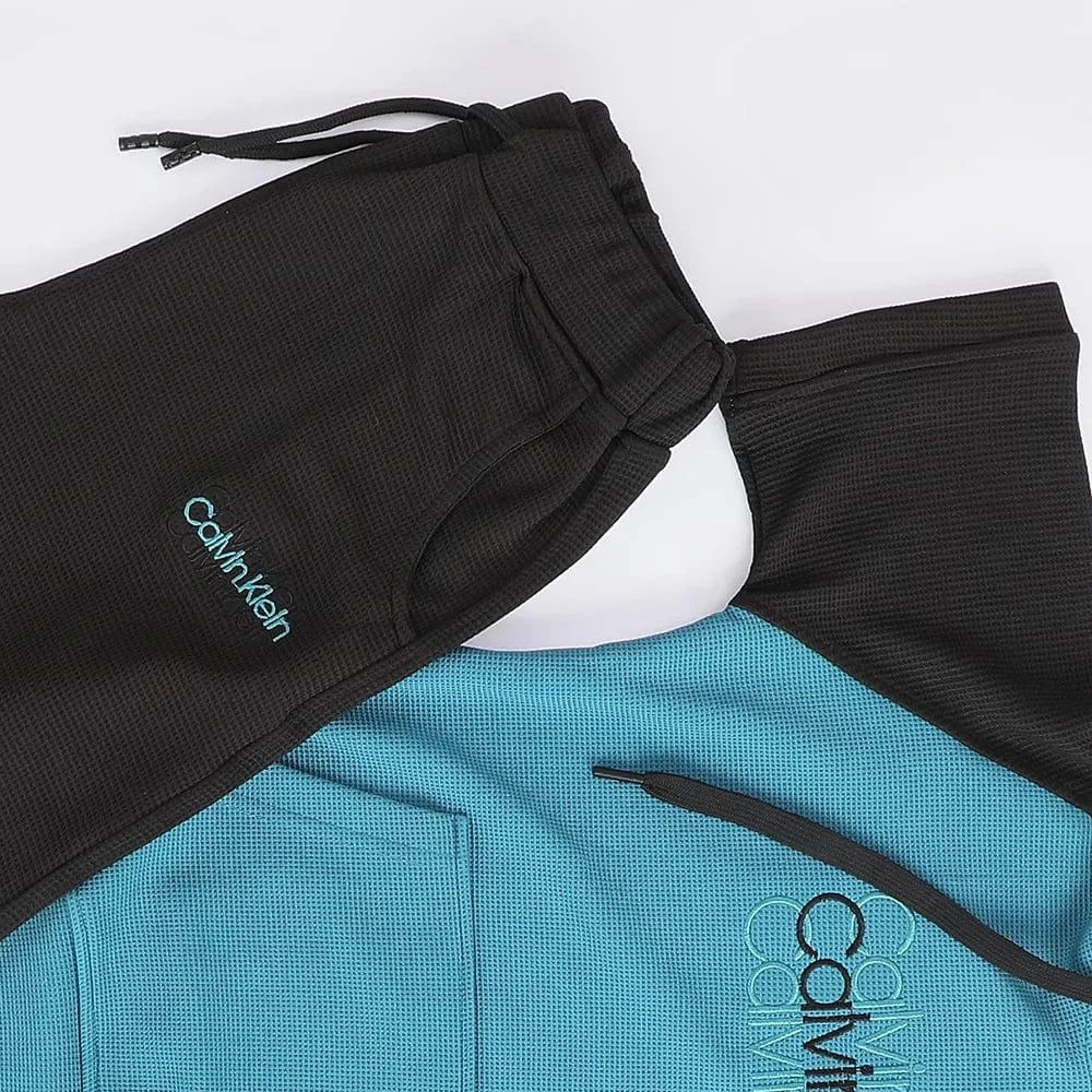 تيشيرت نص كم بغطاء راس وبنطلون وسط مطبوع اولادي بسكوته الوان متعددة صيفي من فرعون - 5042