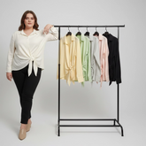 شميز فيونكه حريمى كتان الوان متعددة شتوي من دبيو بي - 5699