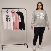 سويتشيرت راوند مطبوع حريمى قطن 90% ليكرا 10% الوان متعددة شتوي من دبيو بي - 5705