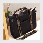 شنطة كروس حريمى جلد 2اسود*لون جميع المواسم من فلامنجو - 655