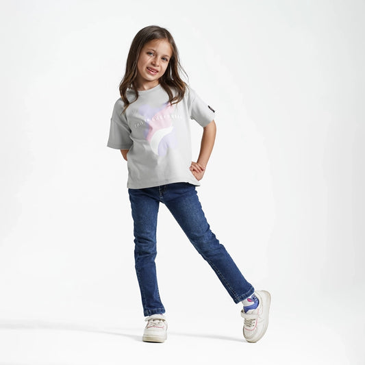 بنطلون جينز سليم فيت بناتى جينز رباعيه ليكرا الوان متعددة جميع المواسم من ريمنت - 802