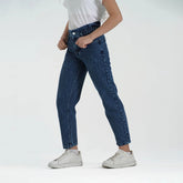 بنطلون جينز بوي فريند بناتى جينز رباعيه ليكرا الوان متعددة جميع المواسم من ريمنت - 816