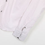 قميص أكمام طويلة من الهيبة رجالي قطن/ليكرا; أبيض