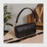 شنطة كروس حريمى جلد 2اسود*لون جميع المواسم من فلامنجو - 905