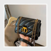 شنطة كروس حريمى جلد 2اسود*لون جميع المواسم من فلامنجو - 91