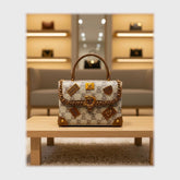 شنطة كروس حريمى جلد 2اسود*لون جميع المواسم من فلامنجو - 96