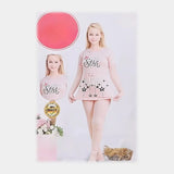 بيجامة بناتي ألوان متعددة من او اي