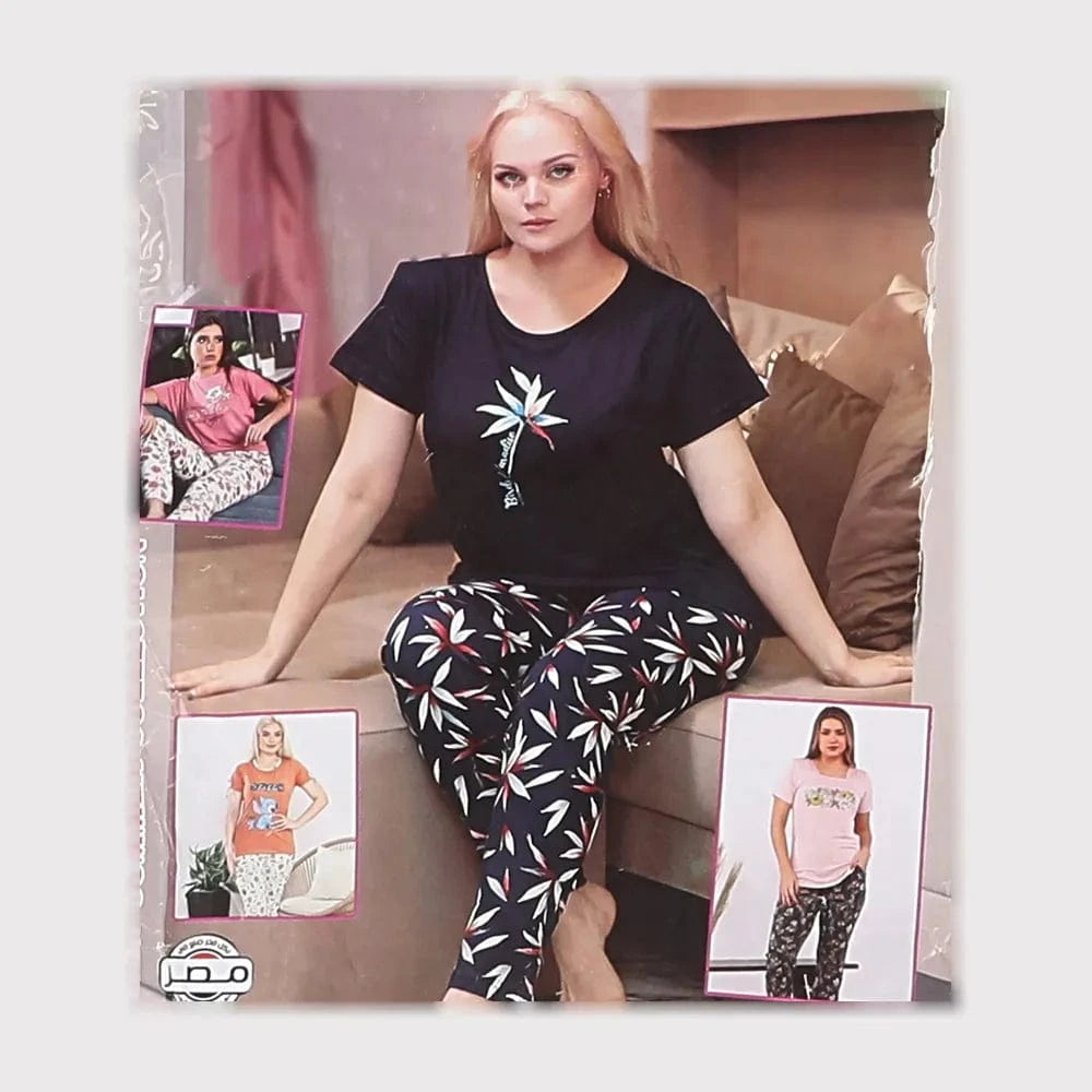 بيجامة حريمي ألوان متعددة من او اي