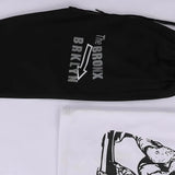 تيشرت نص كم وبنطلون اولادي محير ميلتون رسومات اسود في ابيض صيفي من براند الغلابة - BRAND-7