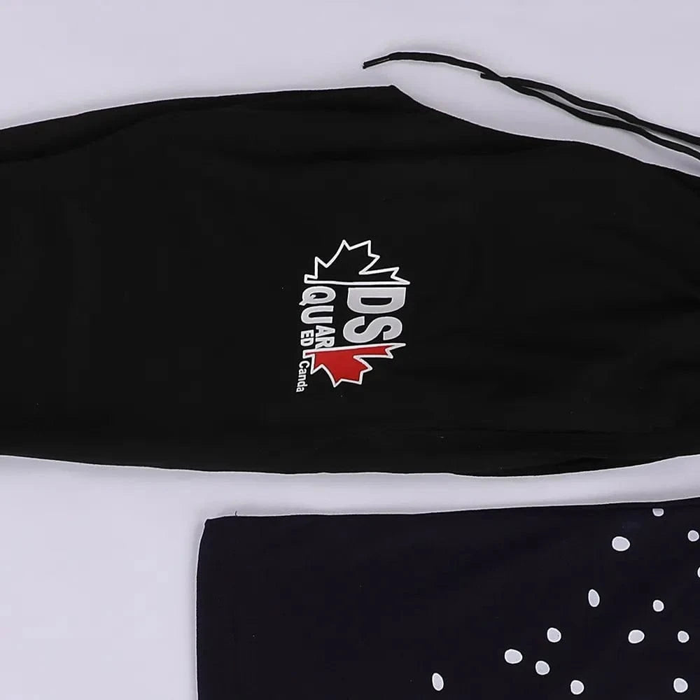 تيشرت نص كم وبنطلون اولادي محير ميلتون رسومات كحلي في اسود صيفي من براند الغلابة - BRAND-8