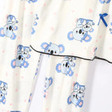 بيجامة بيتي حريمي الوان متعددة من او اي