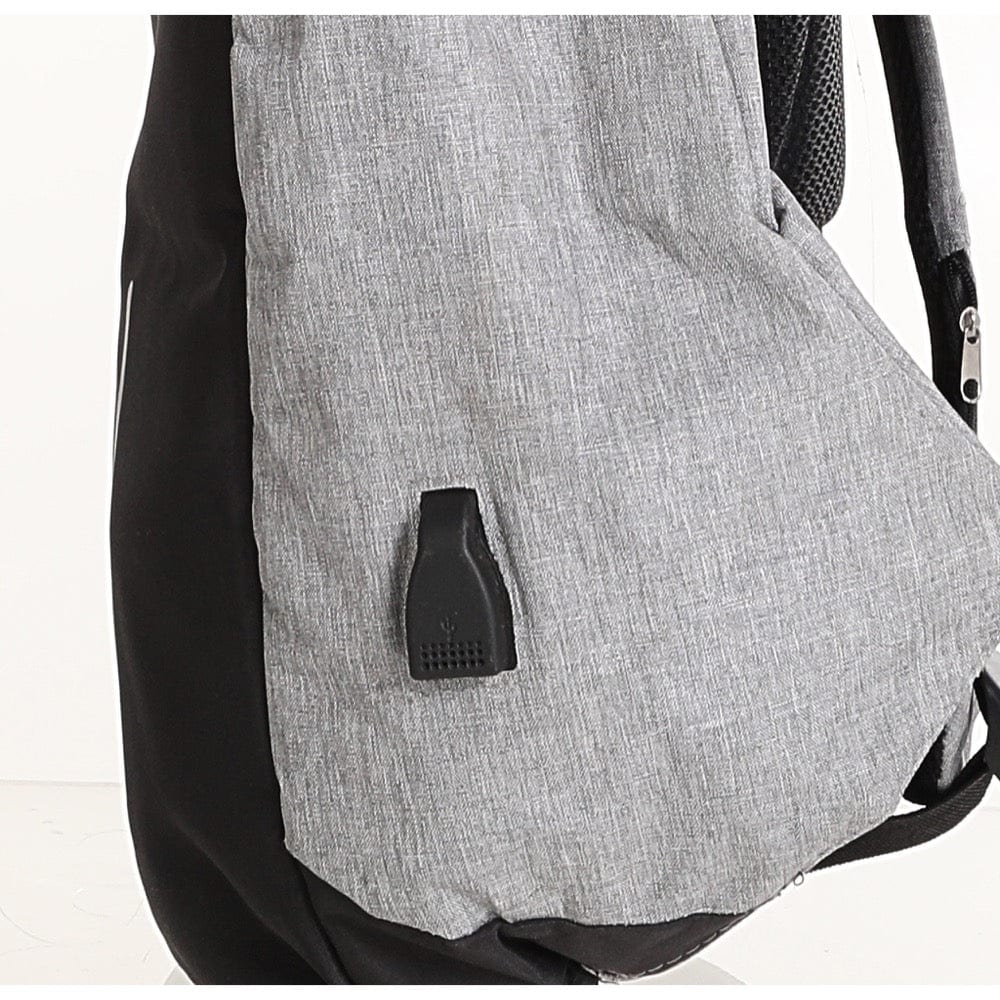 حقيبة ظهر من ام دي سبورت حريمي/رجالي مايكروفايبر رمادي