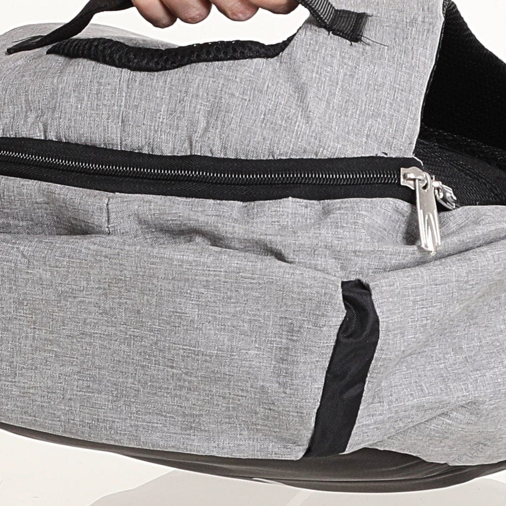 حقيبة ظهر من ام دي سبورت حريمي/رجالي مايكروفايبر رمادي