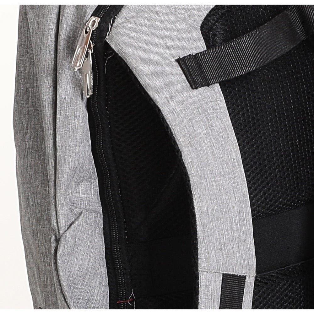 حقيبة ظهر من ام دي سبورت حريمي/رجالي مايكروفايبر رمادي