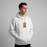 سويتشيرت مطبوع وش وضهر رجالي قطن 100% ابيض من جريتي - GR-54