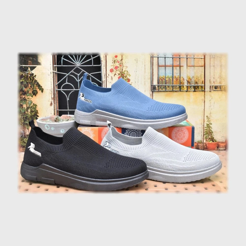 حذاء سنيكرز رجالى فوندي تريكو خيط مستورد ونعل PVC حقن الوان متعددة جميع المواسم من باندا - KP131